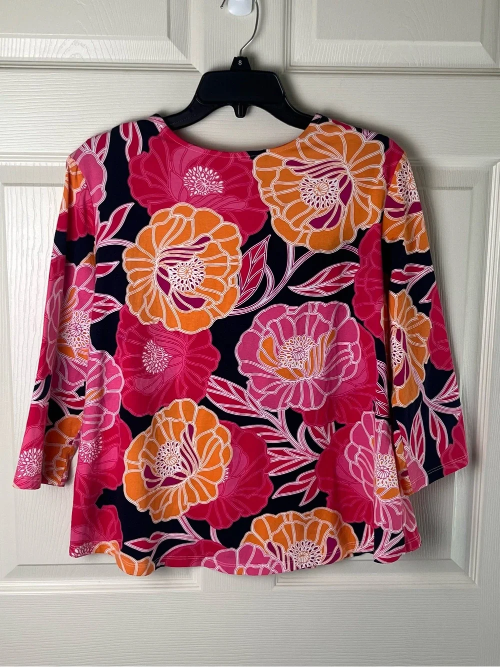 Ruby Rd. Floral Scoop-Neck Top - Picture 4 of 4